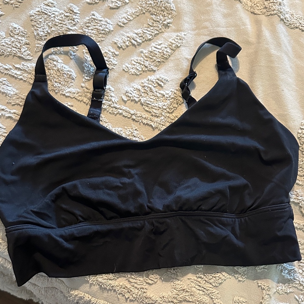 aerie Black Seamless Wireless Bralette